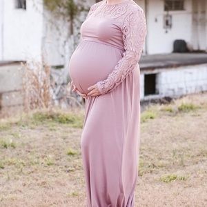 Pink Blush maternity dress